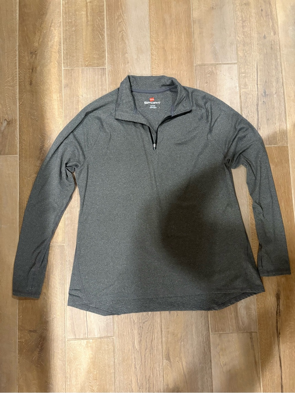 Sport-Tek Heathered Dark Gray Quarter-Zip Pullover